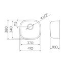 Ver imagem 2 de Cuba Docol Invicta 37x34 016972CH Inox Alto Brilho