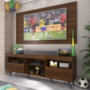 Ver imagem 1 de Rack c/ Painel TV 65" Retrô Holanda Multimóveis BR3133 Duna/Preto