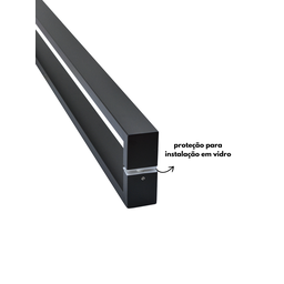 Puxador para Porta Barra Retangular 50x20 Aço Inoxidavel 120cm Preto 1,2m - 7