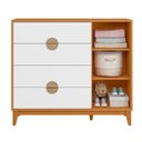 Ver imagem 7 de Conjunto Quarto Infantil Kid em MDF Mimo Marrom/Cinamomo/Branco