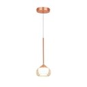 Ver imagem 1 de Pendente 8,7×24cm 5w 3500k Bivolt Metal Rose+cristal