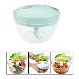 Mini Processador de Alimentos Manual Triturador Alho Legumes P - 4