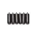 Ver imagem 4 de Kit de Pés para Cama Box ou Baú Casal Queen King 8x4 (8 Pés Fixos e 4 Rodinhas) Tdc Preto 12cm de Al