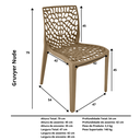 Ver imagem 4 de Cadeira Gruvyer Nude - Kit com 4