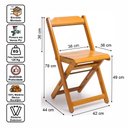 Ver imagem 6 de Jogo de Mesa 70x70 c/4 Cadeiras com Furo para Ombrelone Mel - m.B Móveis