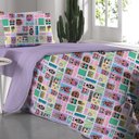 Ver imagem 1 de Edredom Solteiro Portallar Malha Misto L.O.L Zodiac Lavanda