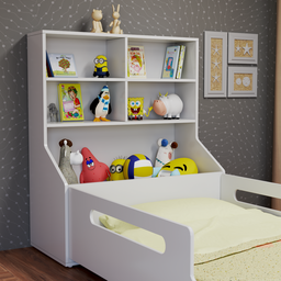 Cama Montessoriana com Nichos e Baú - 2