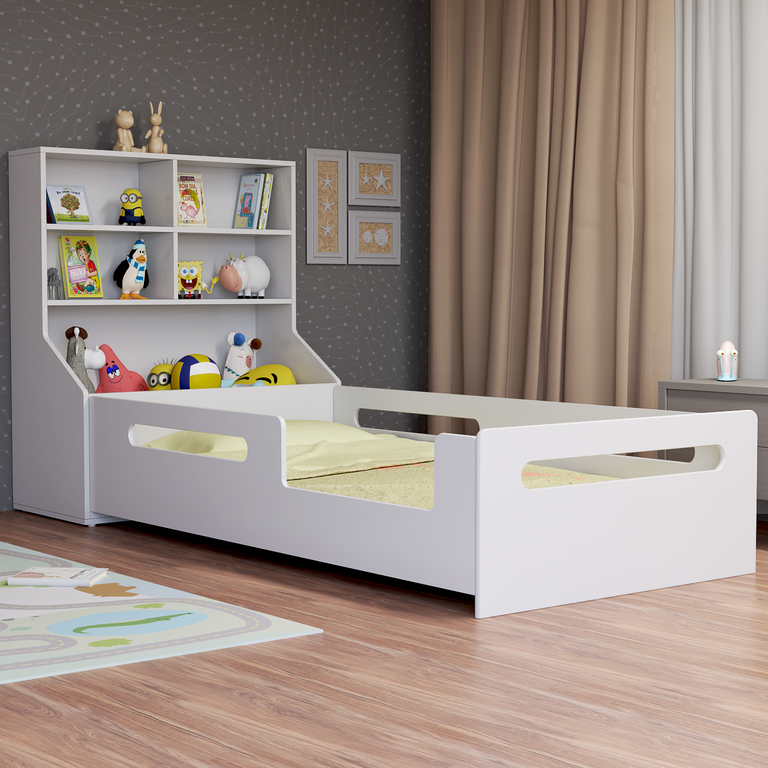 Cama Montessoriana com Nichos e Baú Cama Montessoriana com Nichos e Baú