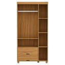 Ver imagem 2 de Guarda Roupa Solteiro 3 Portas 2 Gavetas Mdf 89 Cm Bela Nature Decmade