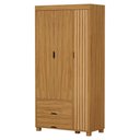 Ver imagem 1 de Guarda Roupa Solteiro 3 Portas 2 Gavetas Mdf 89 Cm Bela Nature Decmade
