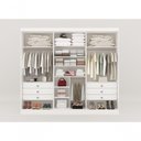 Ver imagem 2 de Guarda Roupa da Vinci Plus Ripado 6 Portas 100% Mdf - Branco