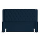 Ver imagem 3 de Cabeceira Atena para Cama Box Queen Size 160cm Capitonê com Frame Veludo Azul Marinho - Desk Design