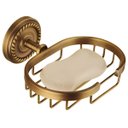 Ver imagem 5 de Kit de Acessórios Banheiro Bronze Luxuoso 5 Pçs Retrô Toalha