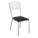 Ver imagem 5 de Conjunto Mesa de Jantar com 4 Cadeiras Multimóveis Cr50265 Cromado/branco/preto