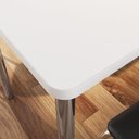 Ver imagem 4 de Conjunto Mesa de Jantar com 4 Cadeiras Multimóveis Cr50265 Cromado/branco/preto