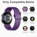 Ver imagem 4 de Lerobo 5 Pulseiras Silicone P/ Galaxy Watch 7/6/5/4/pro, 20mm (cores Variadas)