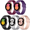 Ver imagem 1 de Lerobo 5 Pulseiras Silicone P/ Galaxy Watch 7/6/5/4/pro, 20mm (cores Variadas)