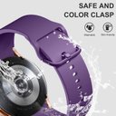 Ver imagem 5 de Lerobo 5 Pulseiras Silicone P/ Galaxy Watch 7/6/5/4/pro, 20mm (cores Variadas)