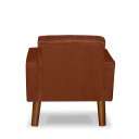 Ver imagem 4 de Mini Poltrona Cadeira Infantil Nina de Criança Suede Terracota Pés Palito