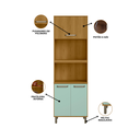 Ver imagem 2 de Paneleiro Torre Quente Criare Marron Freijo Verde Menta Poliman