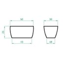 Ver imagem 5 de Vaso Planta 65x30 Jardineira Floreira Polietileno - MARROM MADEIRA 015