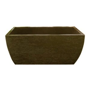 Vaso Planta 65x30 Jardineira Floreira Polietileno - MARROM MADEIRA 015
