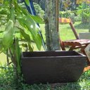 Ver imagem 3 de Vaso Planta 65x30 Jardineira Floreira Polietileno - MARROM MADEIRA 015