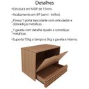 Ver imagem 5 de Gabinete com Cuba para Banheiro Bn3630x13 Amendoa Tecno Mobili