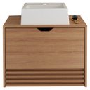 Ver imagem 1 de Gabinete com Cuba para Banheiro Bn3630x13 Amendoa Tecno Mobili