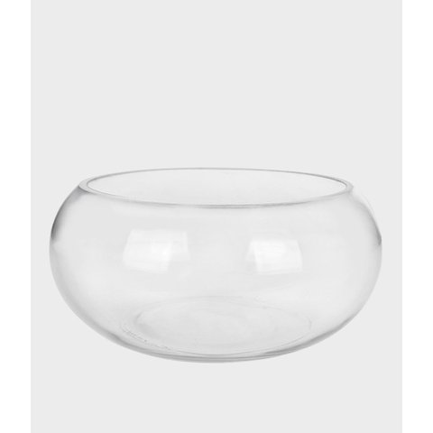 Vaso de Vidro Terrario Bacia Transparente 28 cm - Grillo Decor