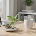 Ver imagem 2 de Vaso de Vidro Terrario Bacia Transparente 28 cm - Grillo Decor