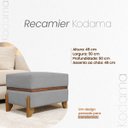 Ver imagem 6 de Puff Recamier Kodama 50 Cm para Sala Quarto Pé de Cama Hall de Entrada Bouclé Premium Luxo