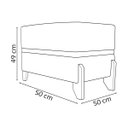 Ver mais imagens de Puff Recamier Kodama para Cama de Solteiro 50cm Bouclé Cores Pé Castanho