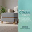 Ver imagem 5 de Puff Recamier Kodama 50 Cm para Sala Quarto Pé de Cama Hall de Entrada Bouclé Premium Luxo