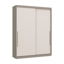 Ver imagem 2 de Módulo de Guarda Roupa 2 Portas 2 Gavetas Niquel e Blanc Elegance 
