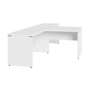 Ver imagem 2 de Mesa em L Escritório 2 Lugares sem Gavetas MDP 300cm Branco F5 Office