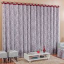 Ver imagem 2 de Cortina Capri para Sala Vinho com Renda Varão Simples 3 Metros - Bordados Ricardo 3036v