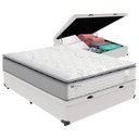 Ver imagem 1 de Cama Box Baú Casal e Colchão Molas Ensacadas Amsterdã Probel
