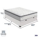 Ver imagem 2 de Cama Box Baú Casal e Colchão Molas Ensacadas Amsterdã Probel