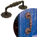 Ver imagem 1 de Puxador Rústico Il 6006 - Café - 220x63x65mm