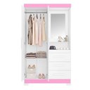 Ver imagem 4 de Guarda-roupa 2 Portas Nt 5170 Rosa - Notável