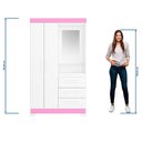 Ver imagem 6 de Guarda-roupa 2 Portas Nt 5170 Rosa - Notável