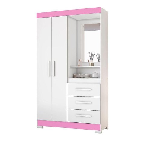 Guarda-roupa 2 Portas Nt 5170 Rosa - Notável