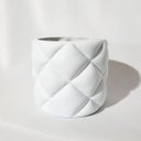 Ver imagem 2 de Vaso Cerâmica Almofada 11,5x11,5x10,5 Cm – Sofisticação e Modernidade na Sua Decoração