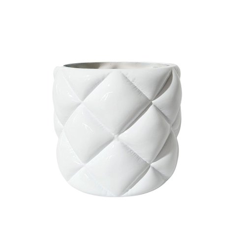 Vaso Cerâmica Almofada 11,5x11,5x10,5 Cm – Sofisticação e Modernidade na Sua Decoração