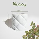 Ver imagem 3 de Vaso Cerâmica Almofada 11,5x11,5x10,5 Cm – Sofisticação e Modernidade na Sua Decoração