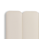 Ver imagem 4 de Cabeceira Casal Modulada Arredondada Cama Box Corino Marfim