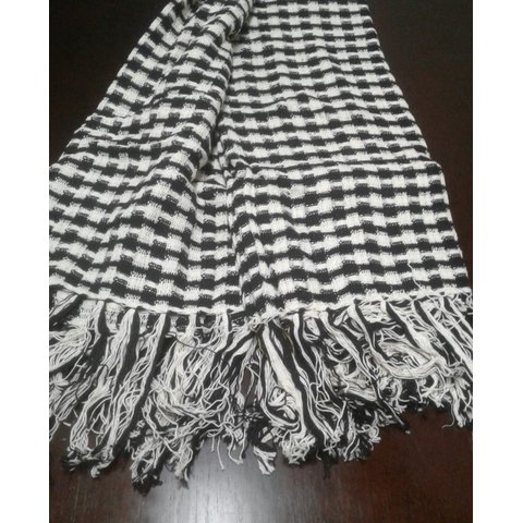Manta para Sofá Preto e Bege 1,40x1,80 Art Xadrez63023100