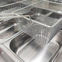 Ver mais imagens de Kit Lanchonete Chapa 60cm com Prensa e Fritadeira Profissional 2 Cubas Alcamar