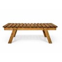 Ver imagem 4 de Banco 02 Lugares em Madeira Maciça 95cm Unique Yescasa